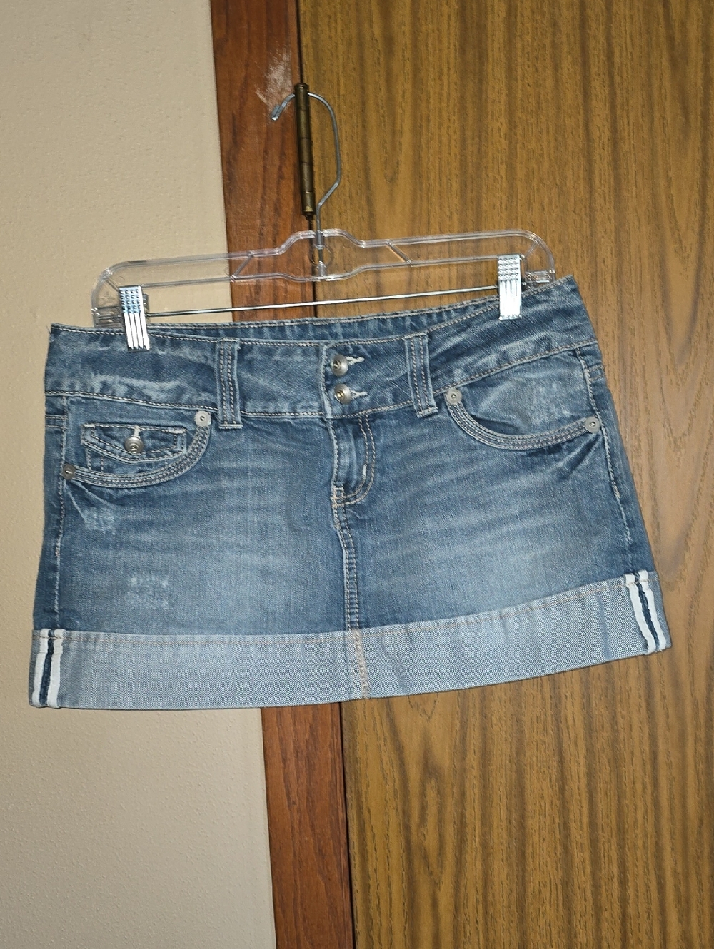 SO Denim Mini Skirt - Medium Blue